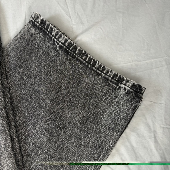 New Disclosure Gray Denim Size 13/31 Baggy Jeans Pocket Pink Bows Junior Preppy - Picture 3 of 12